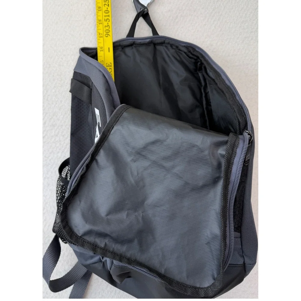 Easton Baseball Softball Equipment Backpack Black Grey Ripstop Fence Hook Bag